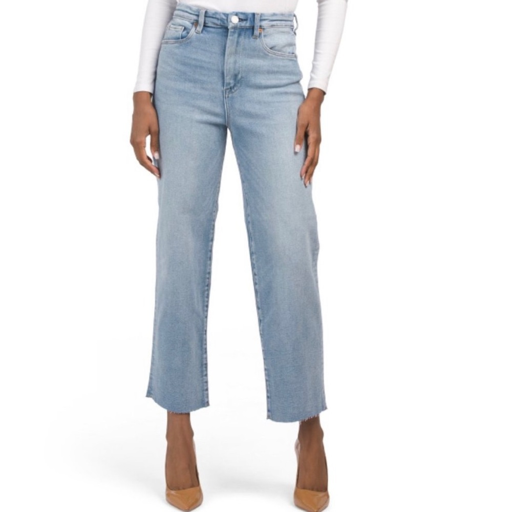 blankNYC wide leg, light wash denim